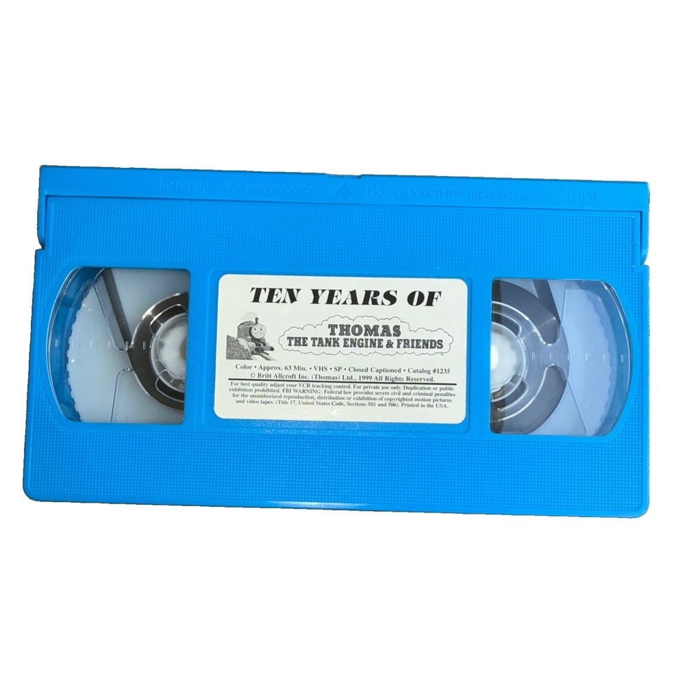 10 Years Of Thomas The‎ Tank Engine & Friends - Best Friends VHS 1999 No Cover